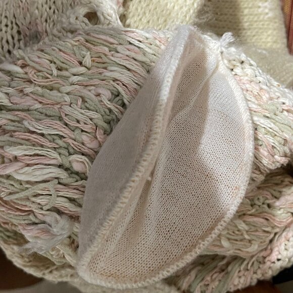 Vintage Lizsport Size M Button-Up Cardigan Sweater Acrylic/Linen/Cotton Blend - Picture 4 of 7